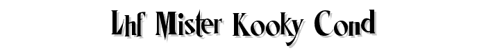 LHF Mister Kooky COND font